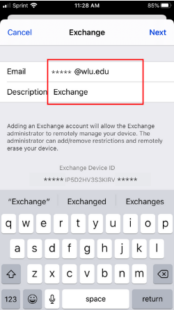 adding email to iphone university of iowa